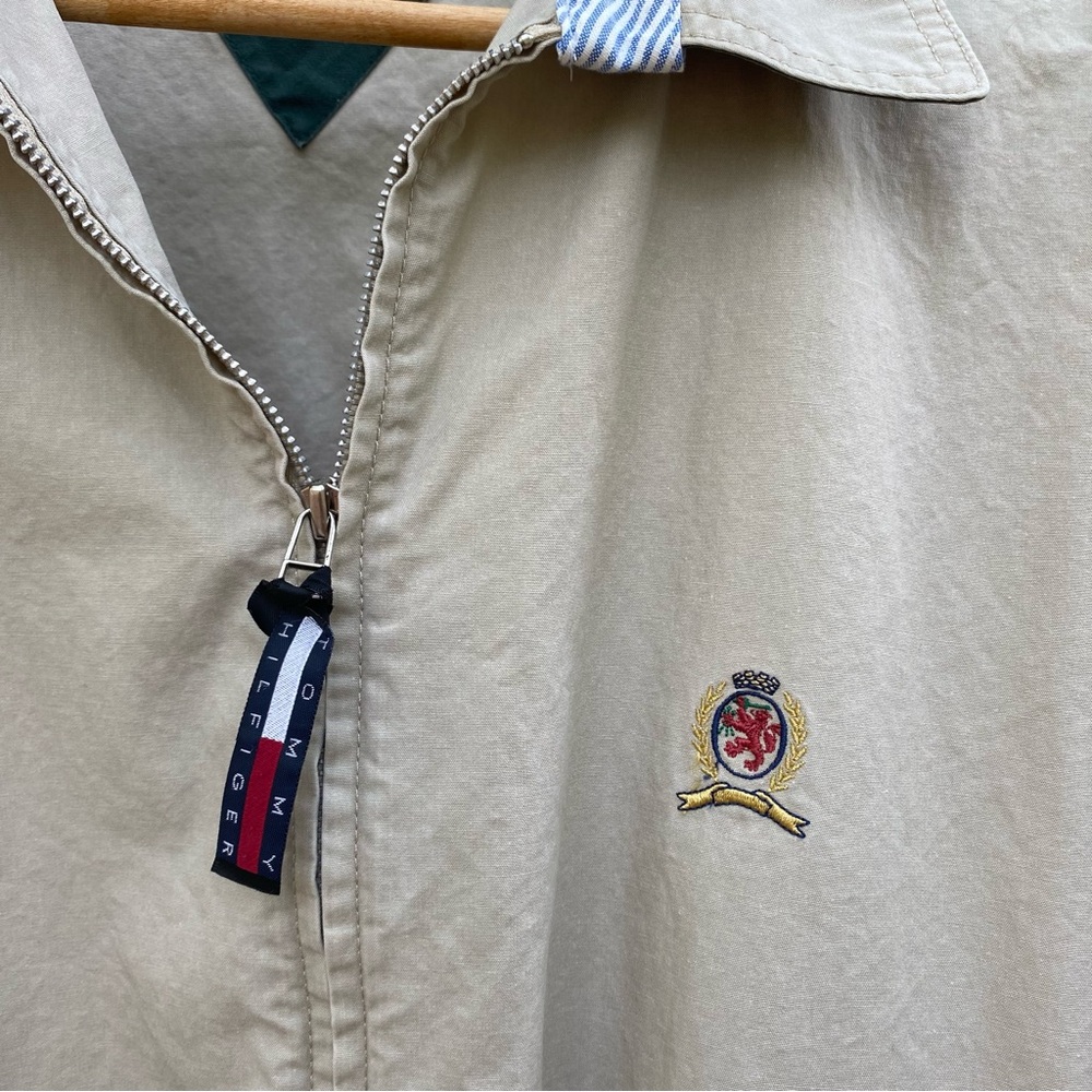Vintage Tommy Hilfiger Light zip up Tan Jacket Size XL - Picture 10 of 11